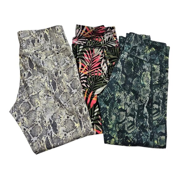 Dkny Sport Leggings Bundle Size Large Multicolor Activewear Athleisure Yoga - Picture 1 of 12